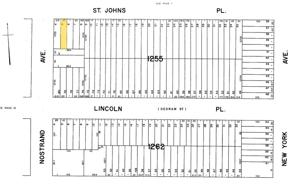846 Saint Johns Pl, Brooklyn, NY à vendre - Plan cadastral - Image 2 de 3