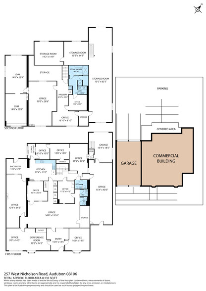 257 W Nicholson Rd, Audubon, NJ à vendre - Plan d  tage - Image 2 de 3