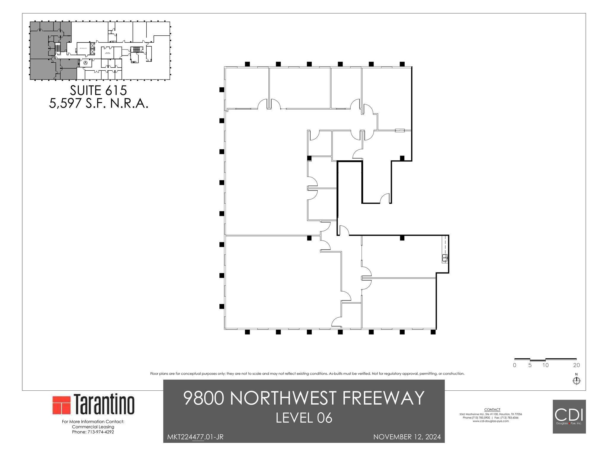 9800 Northwest Fwy, Houston, TX à louer Plan de site- Image 1 de 1