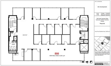 1445 W Georgia St, Vancouver, BC à louer Plan d’étage- Image 1 de 1