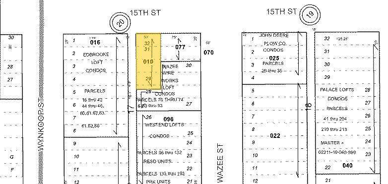 1614 15th St, Denver, CO à louer - Plan cadastral - Image 2 de 4