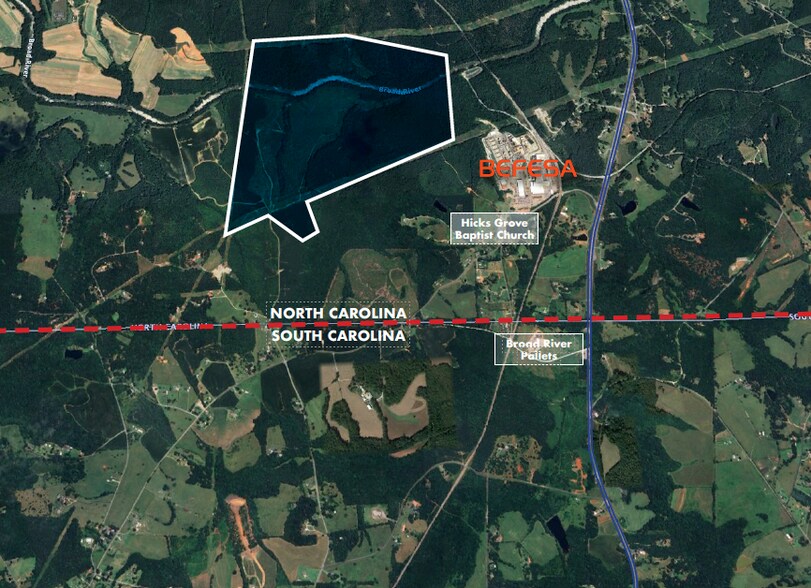 201 Montgomery Extension rd, Mooresboro, NC à vendre - Aérien - Image 2 de 5