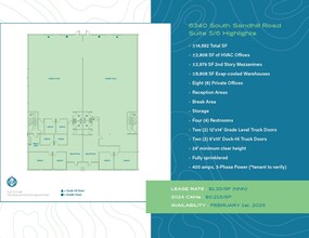 6320 S Sandhill Rd, Las Vegas, NV for lease Floor Plan- Image 2 of 3