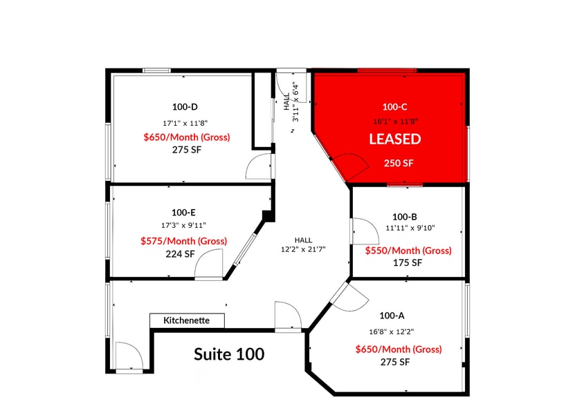 5865 Lehman Dr, Colorado Springs, CO for lease - Floor Plan - Image 2 of 6