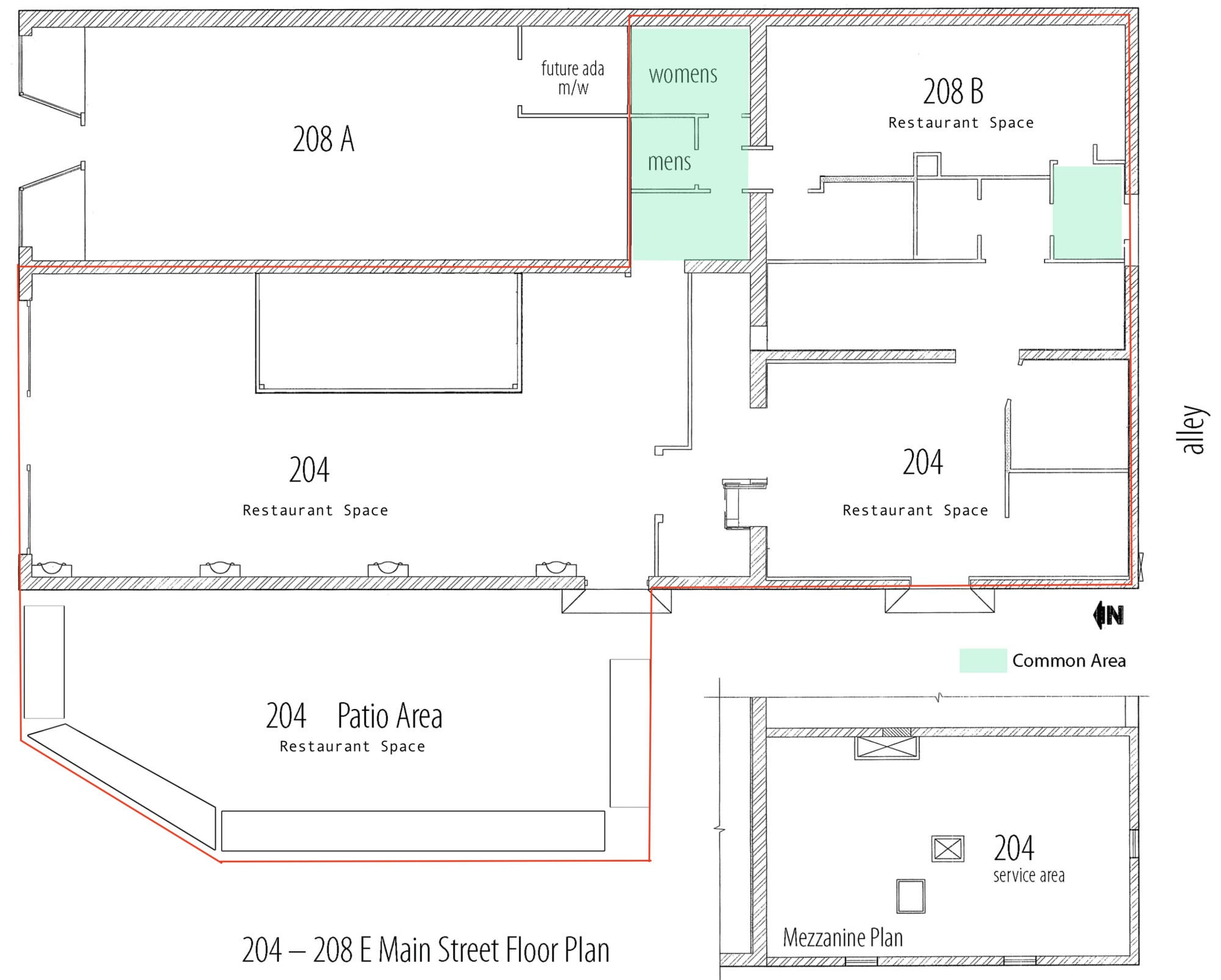 204-208 E Main St, Ventura, CA for lease Floor Plan- Image 1 of 1