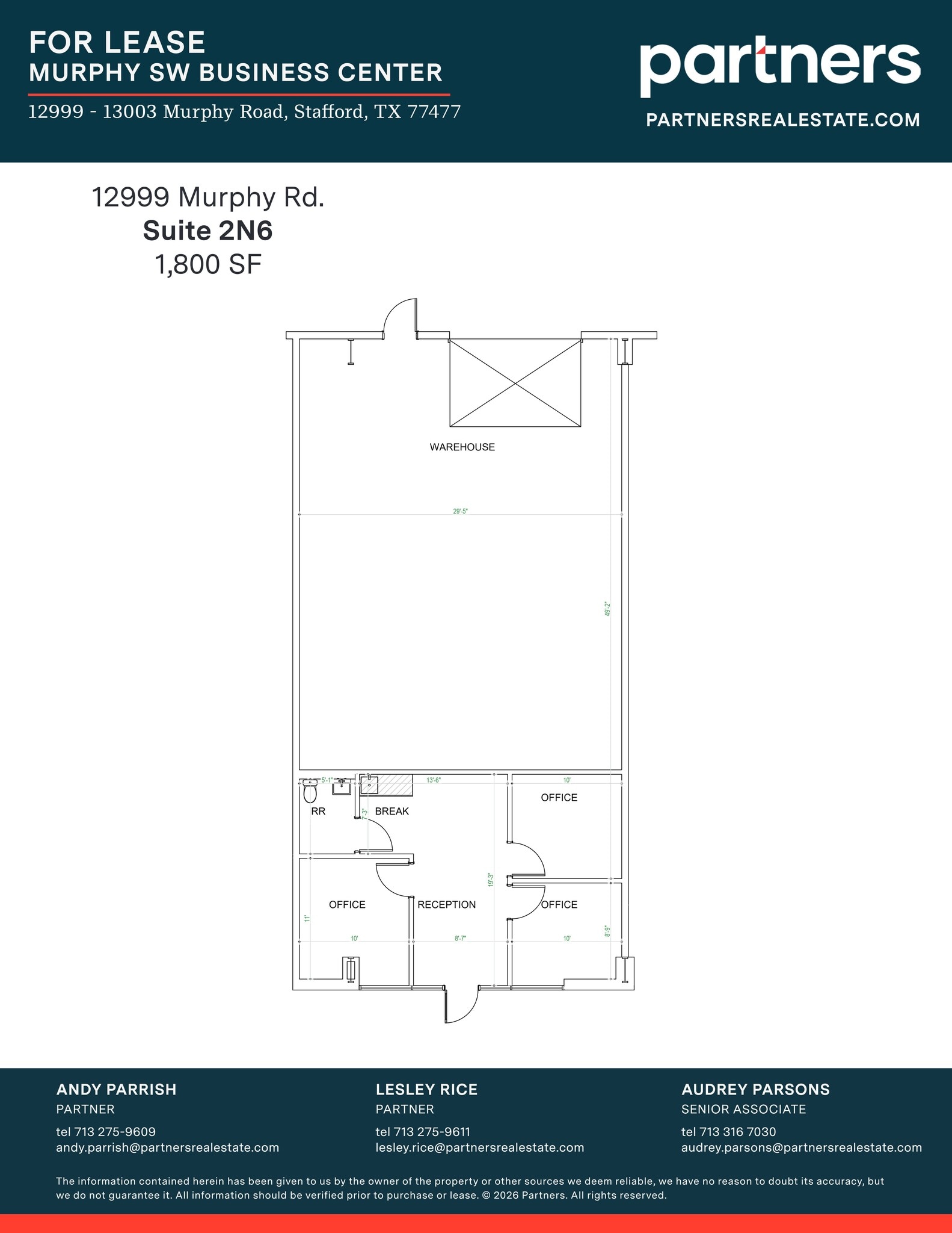 12999-13003 Murphy Rd, Stafford, TX for lease Site Plan- Image 1 of 1