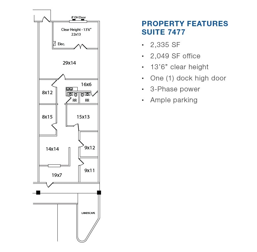 7450-7470 Dogwood Park, Richland Hills, TX for lease Floor Plan- Image 1 of 1