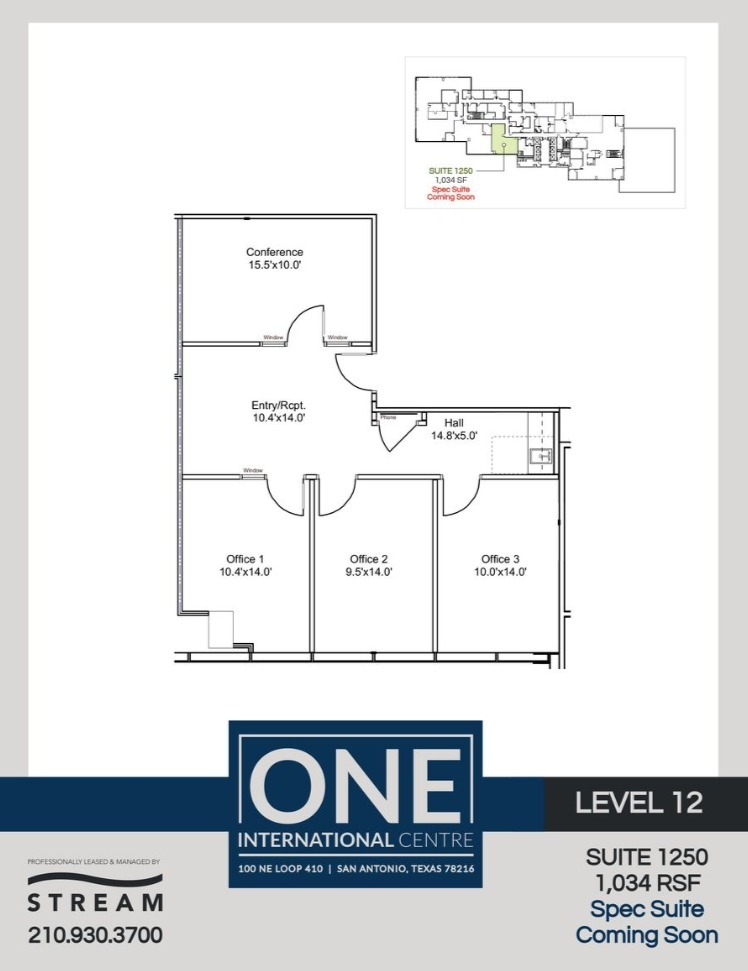 100 NE Loop 410, San Antonio, TX à louer Plan d’étage- Image 1 de 1