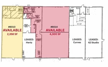 8010-8018 McEwen Rd, Centerville, OH à louer Plan d’étage- Image 2 de 6
