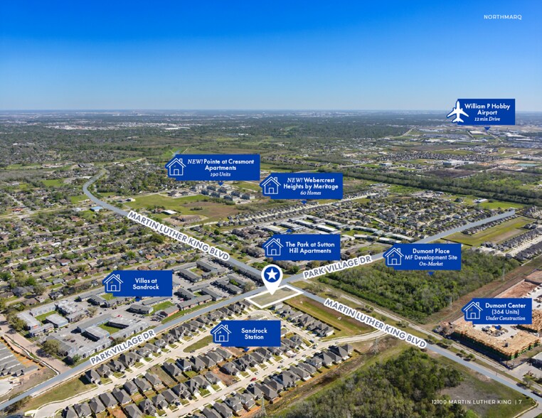 12100 Martin Luther King Blvd, Houston, TX à vendre - Aérien - Image 2 de 2