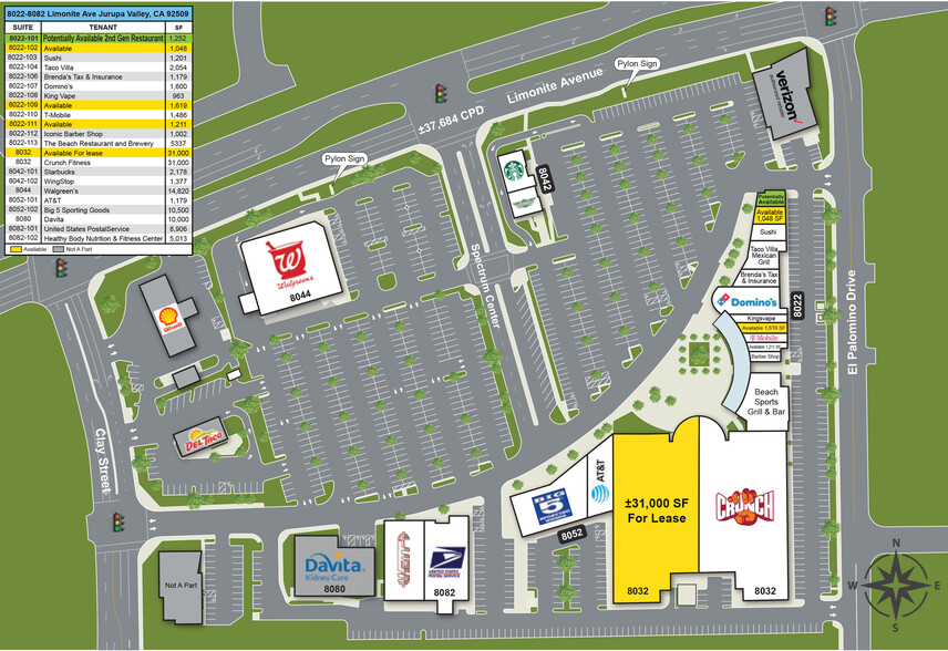 8032 Limonite Ave, Riverside, CA à louer - Plan de site - Image 2 de 13