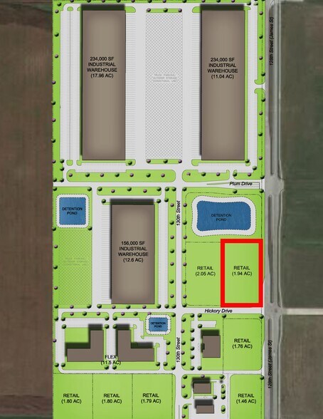 4800 128th Street, Urbandale, IA à vendre - Plan de site - Image 2 de 2
