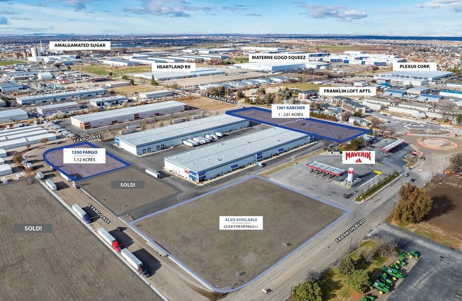 1301 E Karcher Rd, Nampa, ID for sale - Aerial - Image 3 of 5