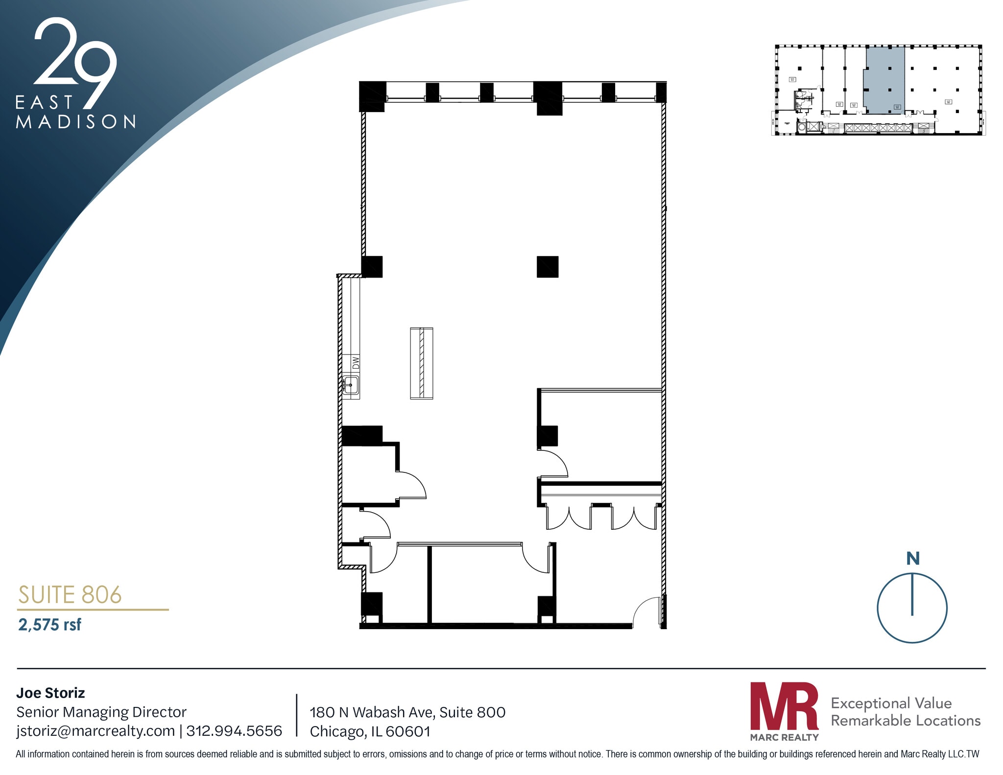 29 E Madison St, Chicago, IL for lease Floor Plan- Image 1 of 7