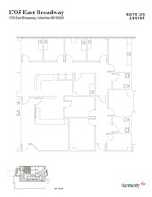 1705 E Broadway, Columbia, MO à louer Plan d’étage- Image 1 de 2