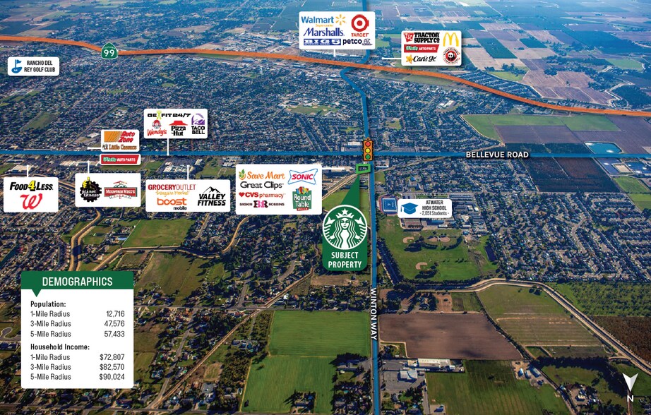 1813 Bellevue Rd, Atwater, CA à vendre - Photo du bâtiment - Image 3 de 4