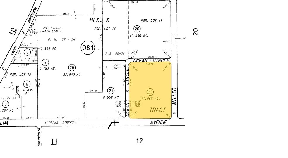 1150 N Ocean, Anaheim, CA à louer - Plan cadastral - Image 3 de 5