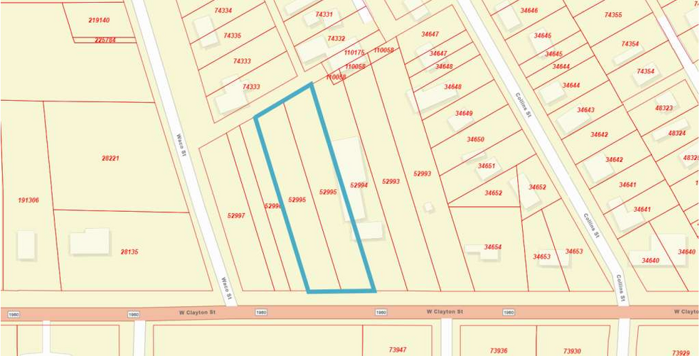 714 W Clayton St, Dayton, TX à vendre - Plan cadastral - Image 3 de 6