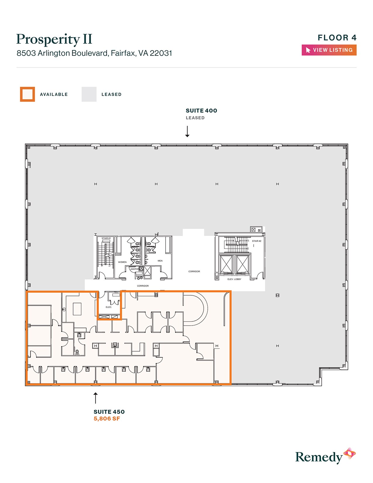 8501 Arlington Blvd, Merrifield, VA for lease Floor Plan- Image 1 of 1