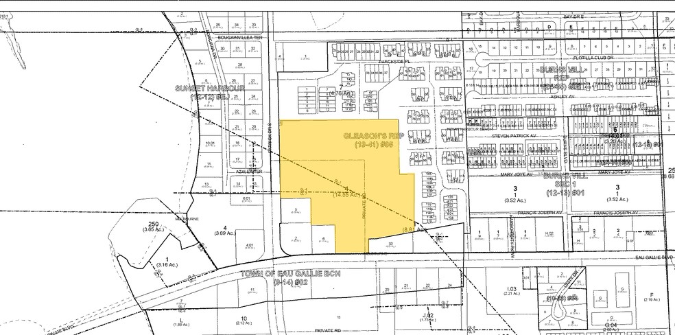 204-284 E Eau Gallie Blvd, Indian Harbour Beach, FL à louer - Plan cadastral - Image 2 de 13