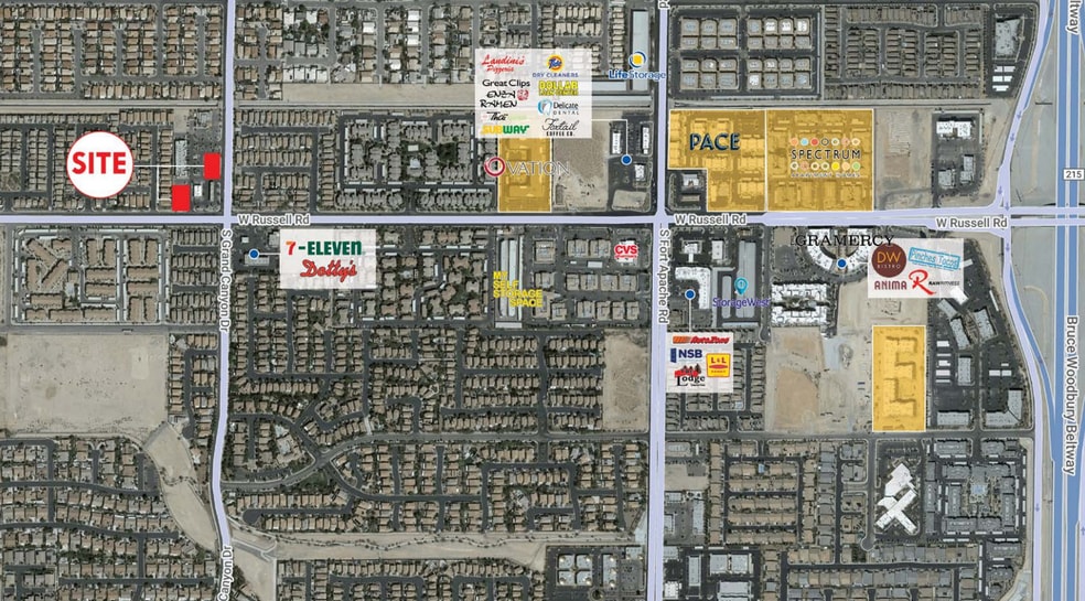 Russell Rd, Las Vegas, NV for lease - Aerial - Image 2 of 7