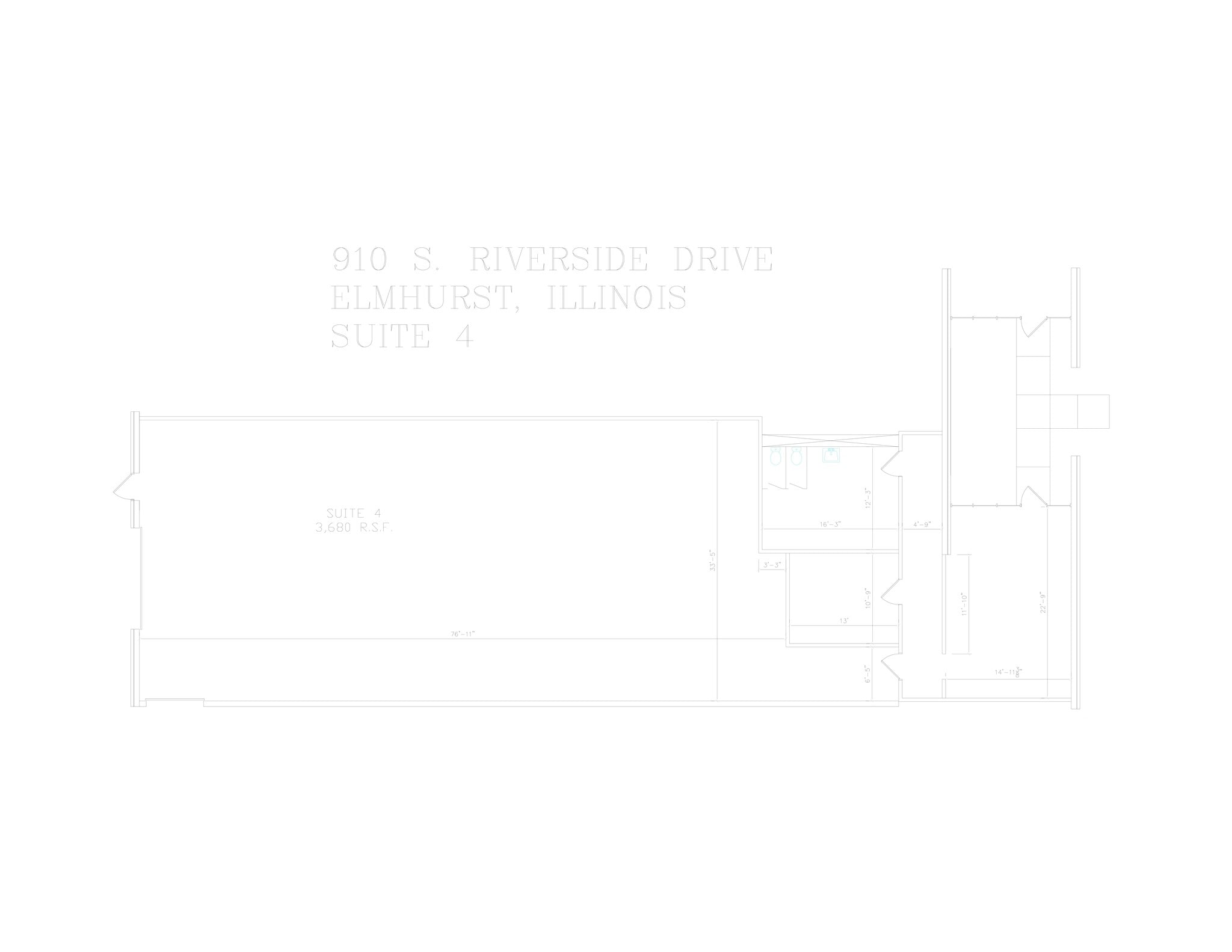 910 Riverside Dr, Elmhurst, IL for lease Site Plan- Image 1 of 1