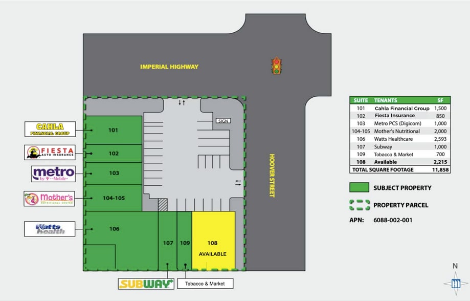 700 W Imperial Hwy, Los Angeles, CA for lease - Site Plan - Image 2 of 7