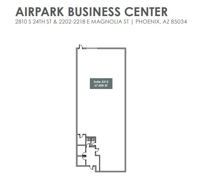 2810 S 24th St, Phoenix, AZ for lease Floor Plan- Image 1 of 2