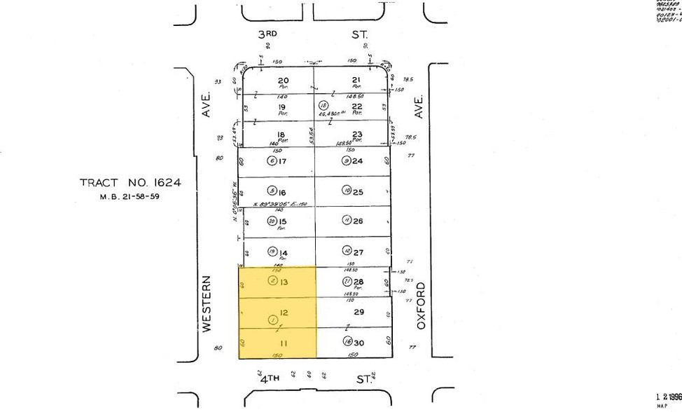 356 S Western Ave, Los Angeles, CA for lease - Plat Map - Image 2 of 8