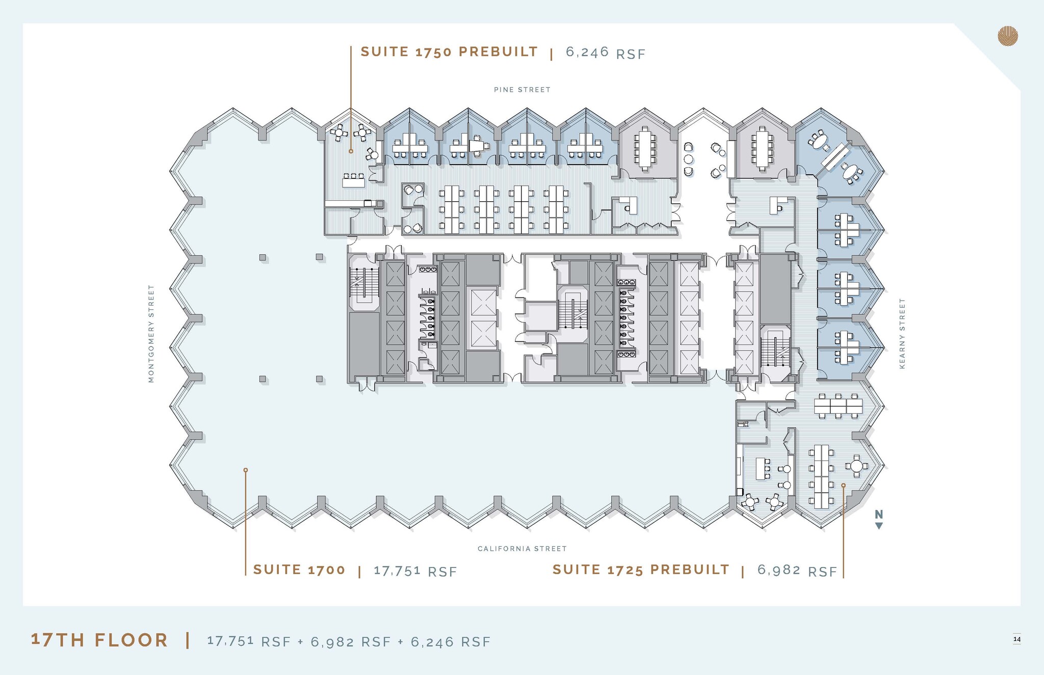 555 California St, San Francisco, CA à louer Plan d’étage- Image 1 de 2