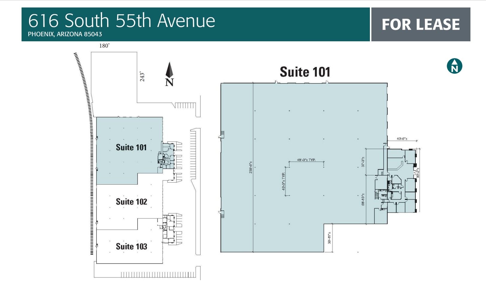 616 S 55th Ave, Phoenix, AZ à louer Plan d’étage- Image 1 de 1