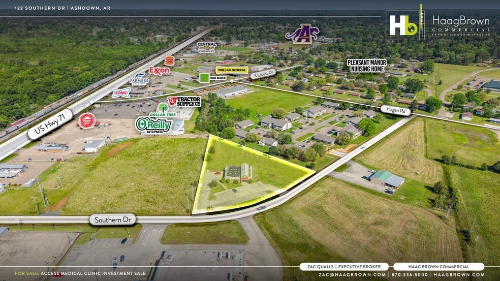 122 Southern Dr, Ashdown, AR for sale - Aerial - Image 3 of 4