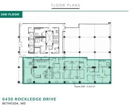 6430 Rockledge Dr, Bethesda, MD à louer Plan d’étage- Image 1 de 1