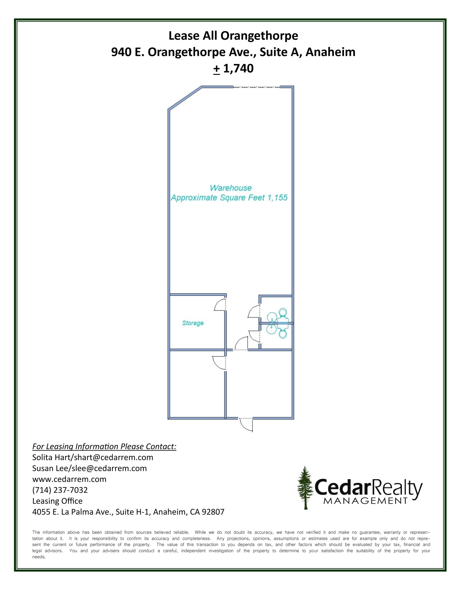 940 E Orangethorpe Ave, Anaheim, CA for lease Site Plan- Image 1 of 1