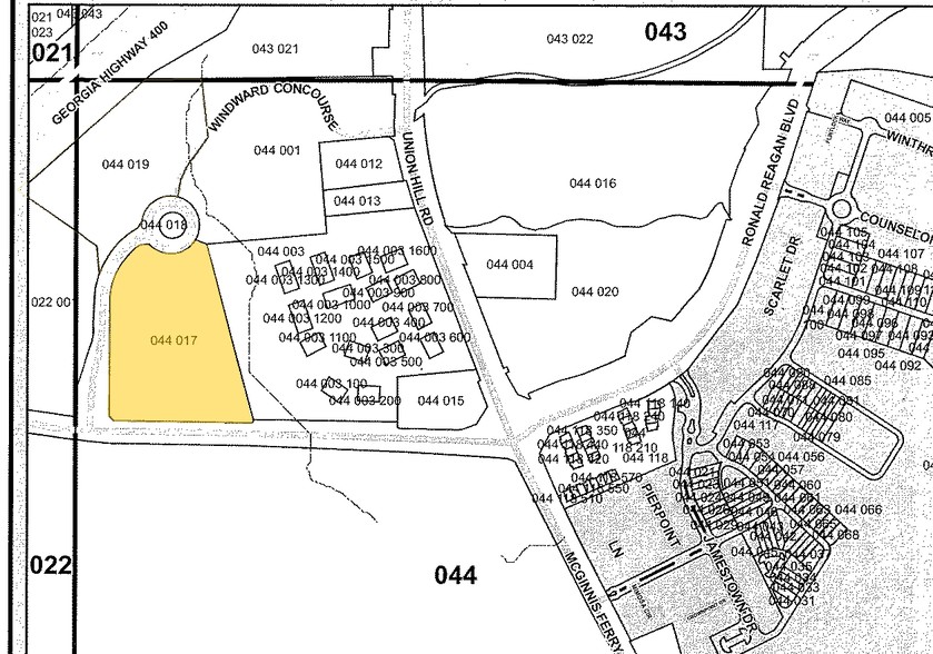 1720 Windward Concourse, Alpharetta, GA à louer - Plan cadastral - Image 2 de 15