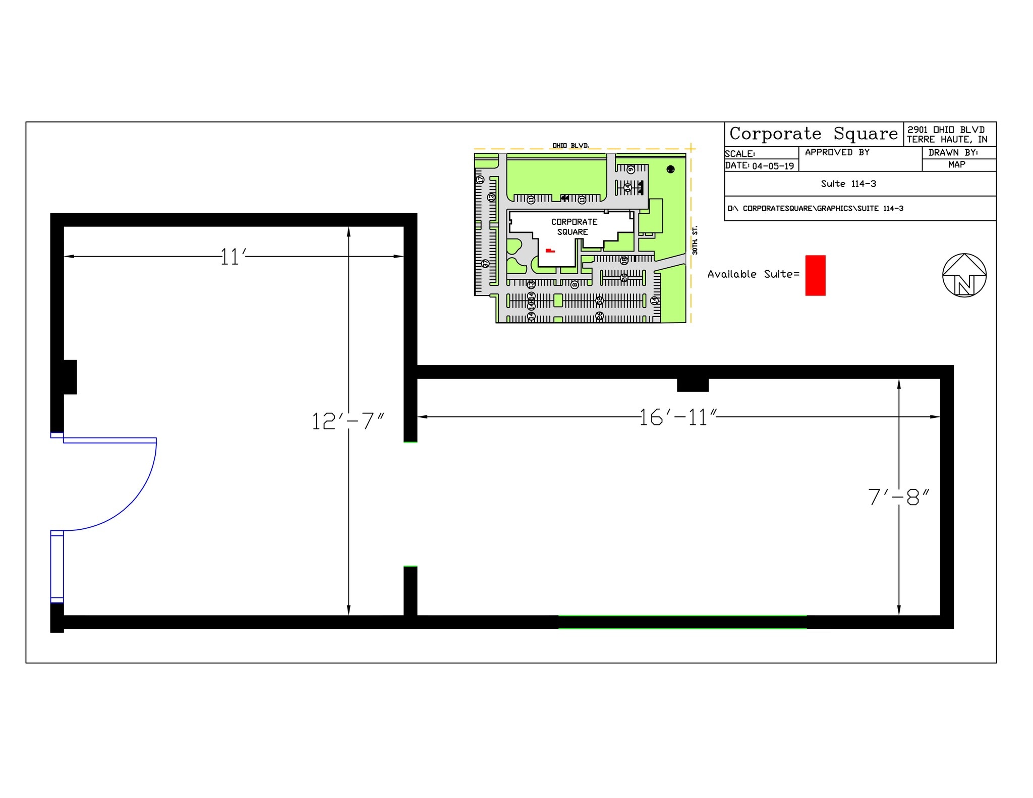 2901 Ohio Blvd, Terre Haute, IN à louer Plan de site- Image 1 de 1