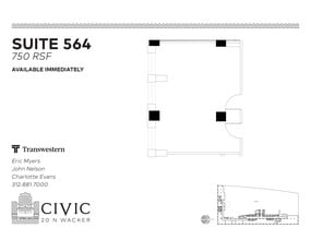 20 N Wacker Dr, Chicago, IL à louer Plan d’étage- Image 1 de 1