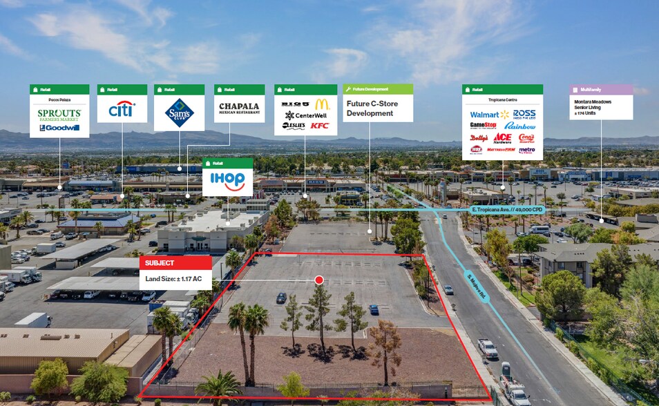 3210 E Tropicana Ave, Las Vegas, NV à vendre - Photo principale - Image 1 de 1