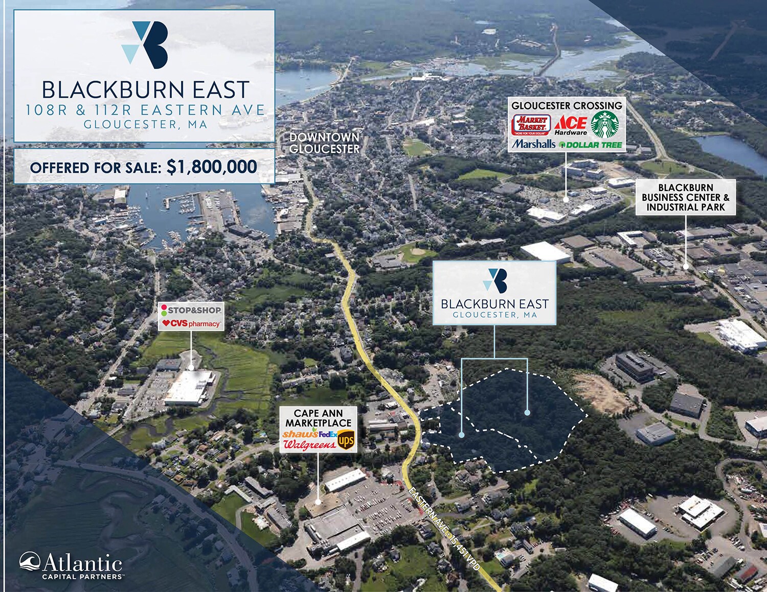 108R Eastern Ave, Gloucester, MA à vendre Photo du bâtiment- Image 1 de 2