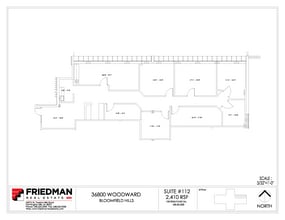36800 Woodward Ave, Bloomfield Hills, MI for lease Floor Plan- Image 1 of 1