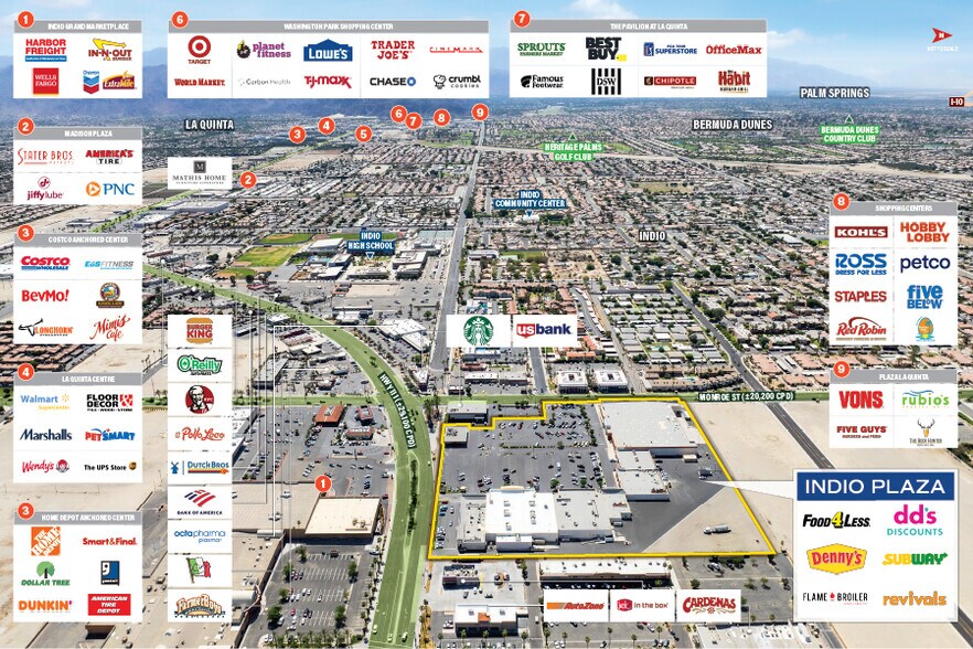 Indio Plaza portefeuille de 5 propriétés à vendre sur LoopNet.ca - Photo du bâtiment - Image 3 de 5