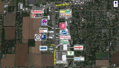 1139 S Centerville Rd, Sturgis, MI - AERIAL  map view