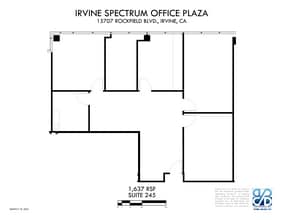 15707 Rockfield Blvd, Irvine, CA à louer Plan d’étage- Image 1 de 1