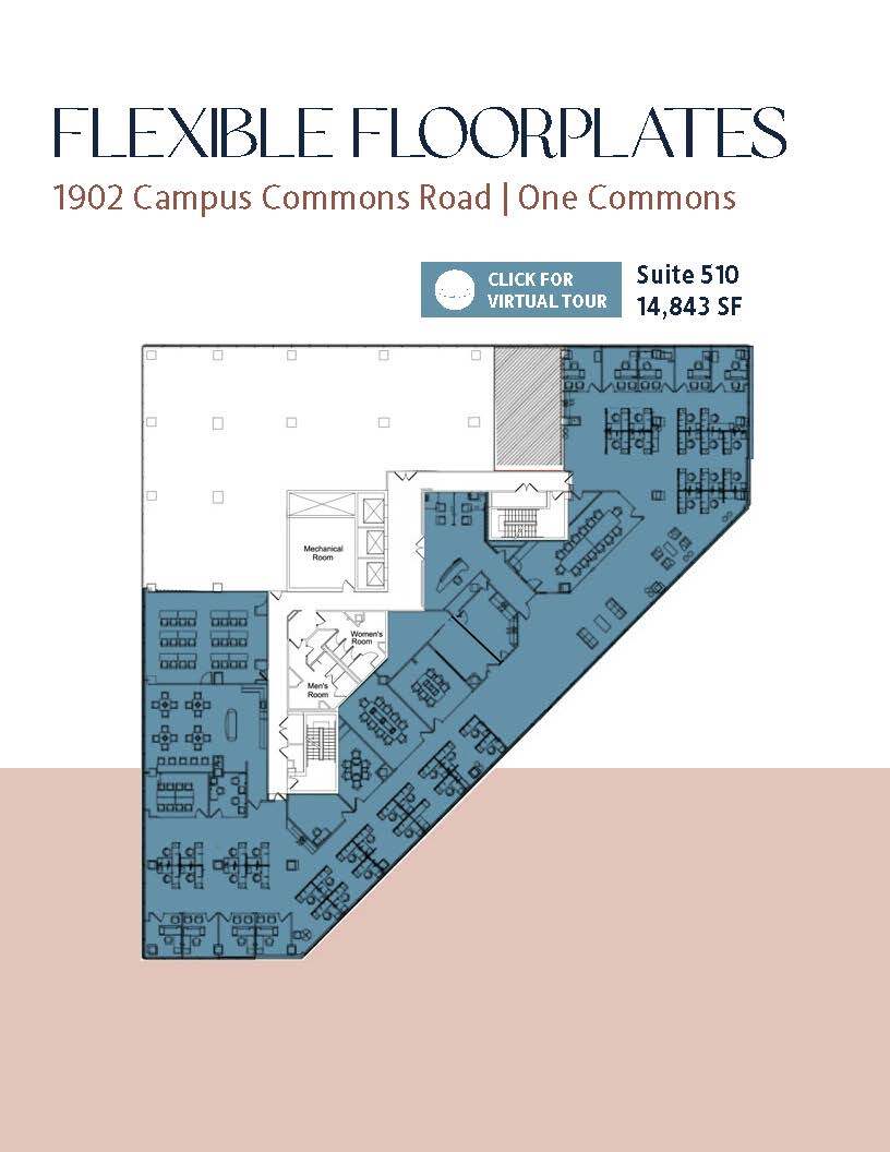 1900 Campus Commons Dr, Reston, VA à louer Plan d’étage- Image 1 de 1