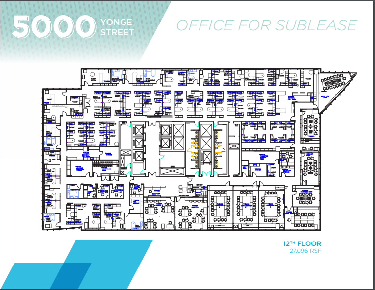 5000 Yonge St, Toronto, ON for lease Floor Plan- Image 1 of 1