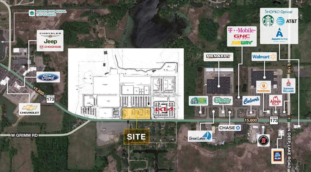 Route 173 & N Lincoln Ave, Antioch, IL for lease Building Photo- Image 1 of 3