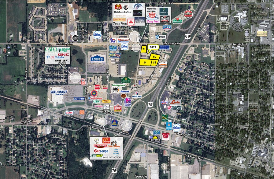 Criswell Blvd & University Blvd, Durant, OK à louer - Aérien - Image 2 de 2