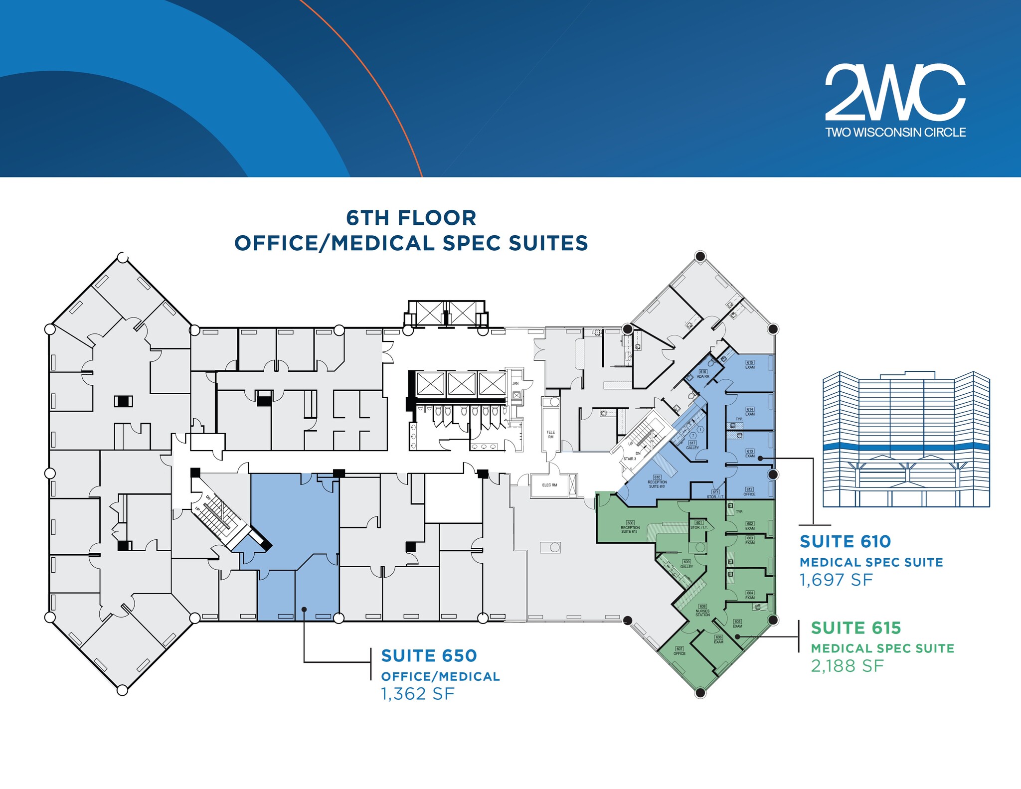 2 Wisconsin Cir, Chevy Chase, MD for lease Floor Plan- Image 1 of 1
