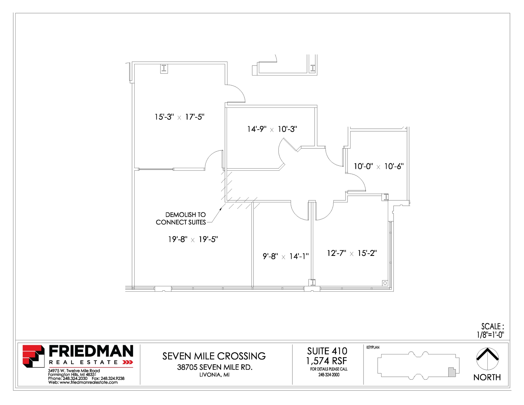 38705 7 Mile Rd, Livonia, MI for lease Floor Plan- Image 1 of 1