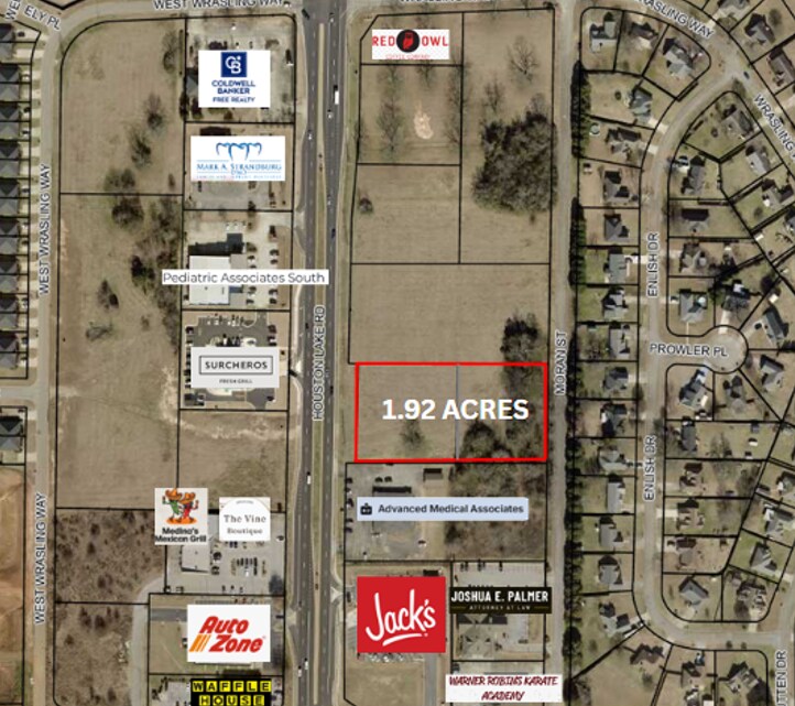1280 S Houston Lake Rd, Warner Robins, GA à vendre Aérien- Image 1 de 5